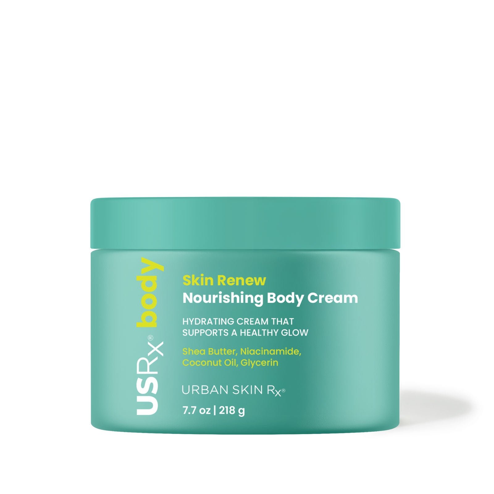 7.7 oz jar of USRx Skin Renew Nourishing Body Cream on a white background