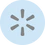 Walmart icon on a light blue background